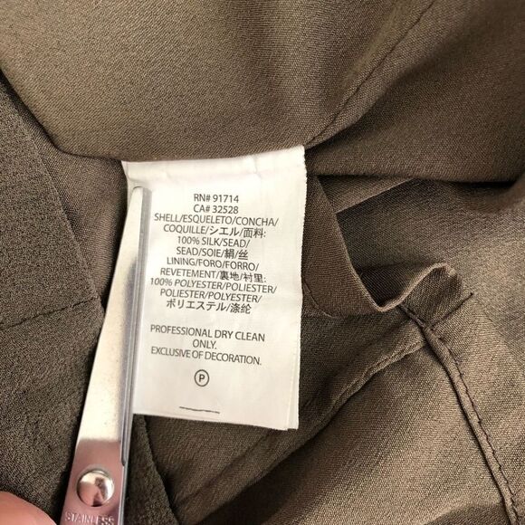 BCBGMAXAZRIA Silk Peridot Simsom Crosstop Cocktail Dress - Picture 9 of 14